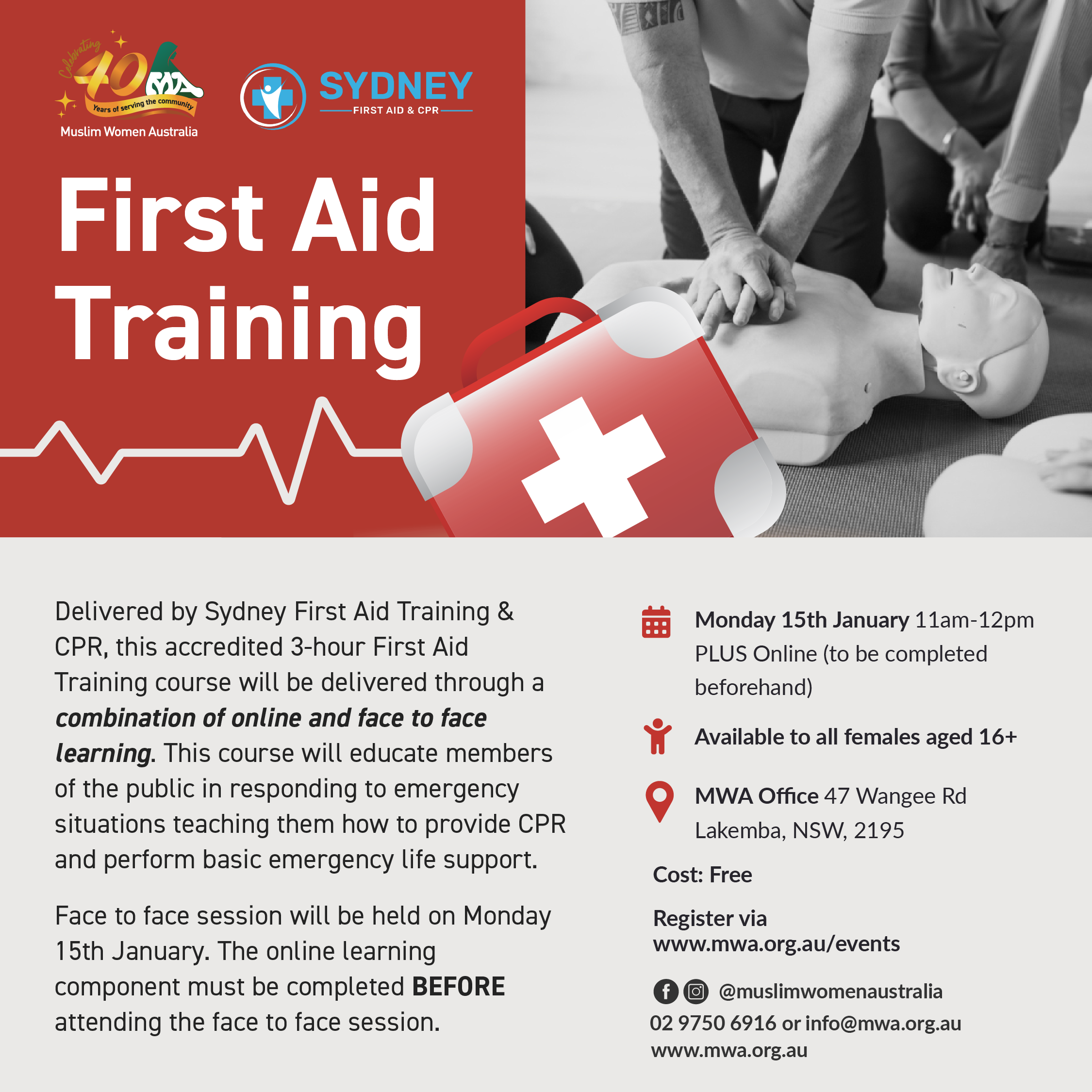 First Aid Training – Muslim Women Australia